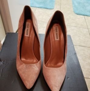 Steve Madden Blush Suede Stilletto